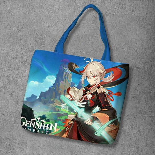 фото Сумка шоппер anime dakimakura, фактура рельефная, мультиколор