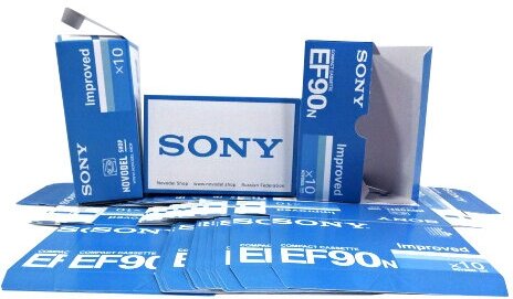 Коробочки для аудиокассет SONY EF90