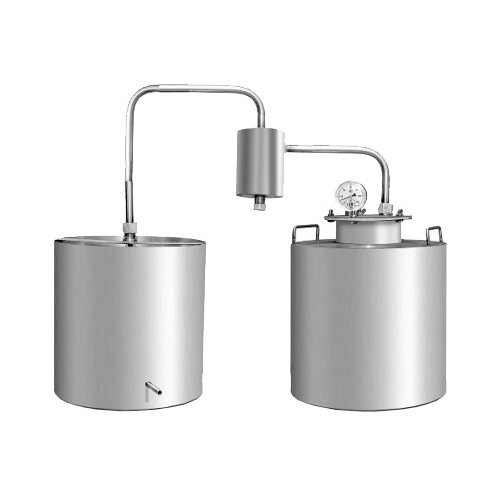 Самогонный аппарат из нержавейки Деревенский с сухопарником 40 литров 1580000₽