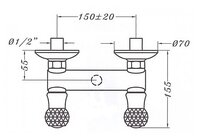 Душевая стойка Fortezza FR.GR.DVA-5007.20/SW/BR