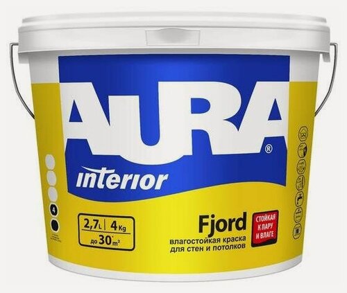 Изображение товара Краска AURA Interior Fjord ASP013 2.7 л