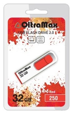 USB флэш-накопитель OLTRAMAX OM-32GB-250-красный 1076968