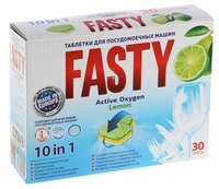 Fasty Active Oxygen таблетки (лимон) для посудомоечной машины 30 шт.