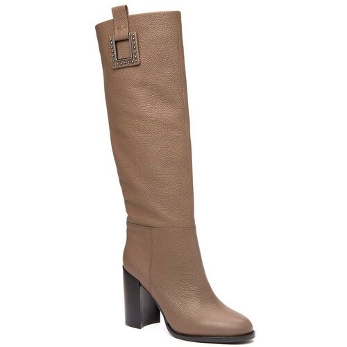 фото Basconi 185394 сапоги женский бежевый, натуральная кожа