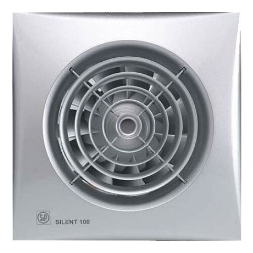 фото Вытяжной вентилятор Soler & Palau SILENT-100 CZ, silver 8 Вт