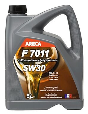Моторное масло ARECA F7011 5W-30 GF-5, 5л