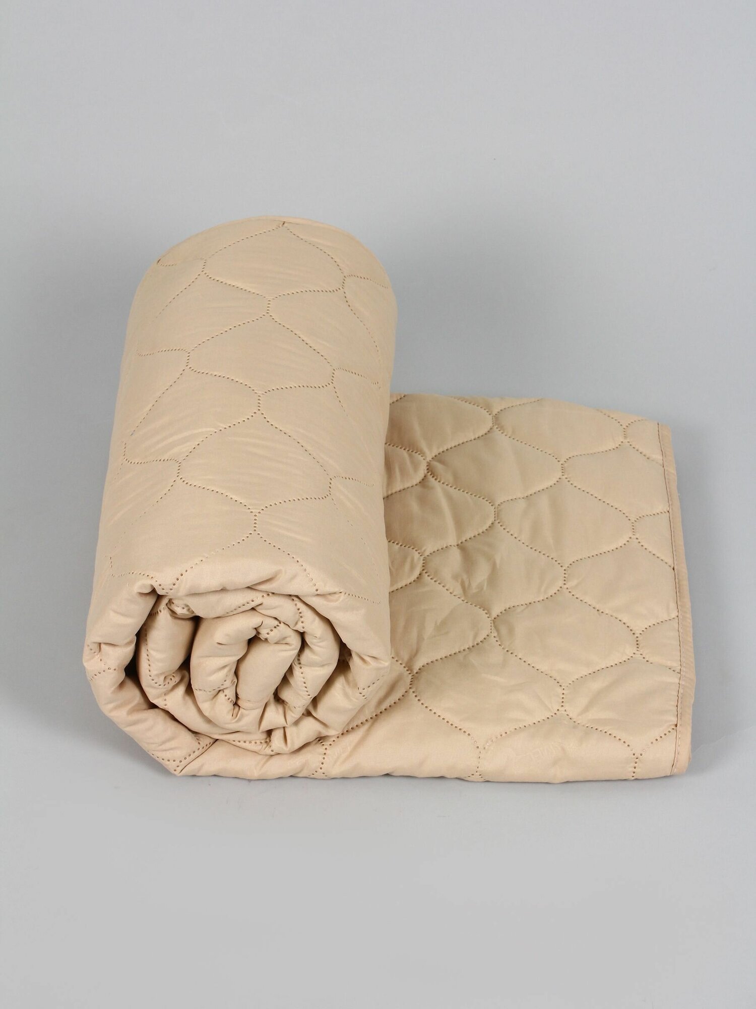 Одеяло "Верблюжья шерсть" облегченное, 2-х спальное, в микрофибре, плотность 150 г/м2 - фотография № 7