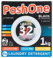 Стиральный порошок Posh One Black & Color 1 кг картонная пачка