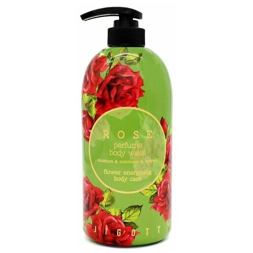 Jigott Парфюмированный гель для душа с экстрактом розы Rose Perfume Body Wash, 750 мл