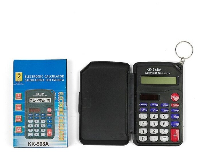 FlashMe Калькулятор карманный 8-разрядный KD-568А двойное питание