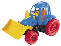 Трактор Нордпласт с грейдером (059) 27.5 см синий/желтый/красный