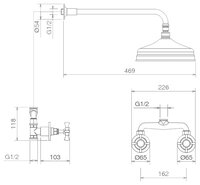 Верхний душ la Torre Victoria 25750 Soff Kit