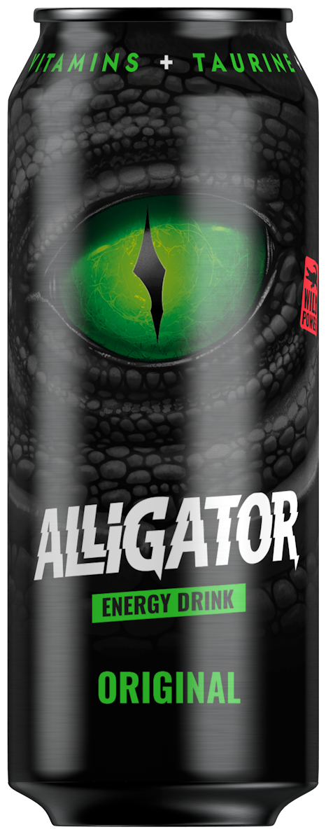 Напиток энергетический газированный ALLIGATOR Original 0,489л - фотография № 1