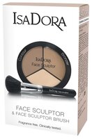 IsaDora Набор: Многофункциональное средство для макияжа лица Face Sculptor 03, кисть для макияжа лиц