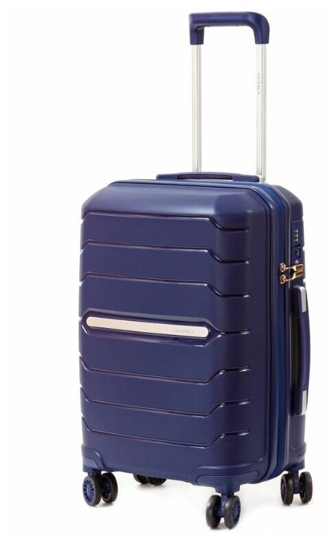 Чемодан SUPRA LUGGAGE, 35 л, размер S, синий