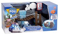 Трек Silverlit Robocar Poli Набор Обрушающийся мост с металлической машинкой Масти