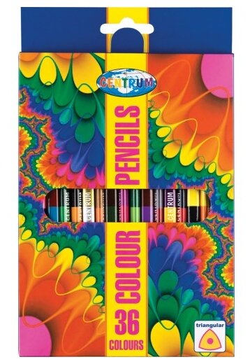 CENTRUM Цветные карандаши двусторонние 18 шт, 36 цветов (88018) мультиколор