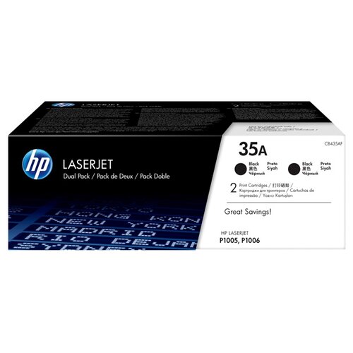 Картридж HP CB435AF, 1500 стр, черный