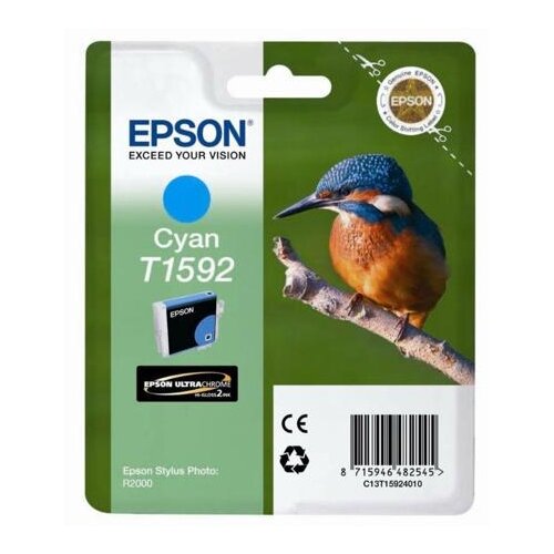 картридж epson c13t673298 голубой чернила Картридж Epson C13T15924010, 850 стр, голубой