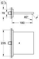 Душевая стойка Grohe Eurocube NSB0079