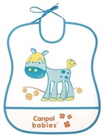 Canpol Babies Нагрудник Soft Plastic bib, 1 шт , расцветка: зеленый