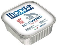 Корм для собак Monge (0.15 кг) 12 шт. Monoproteico Solo – Монобелковый паштет для собак из говядины