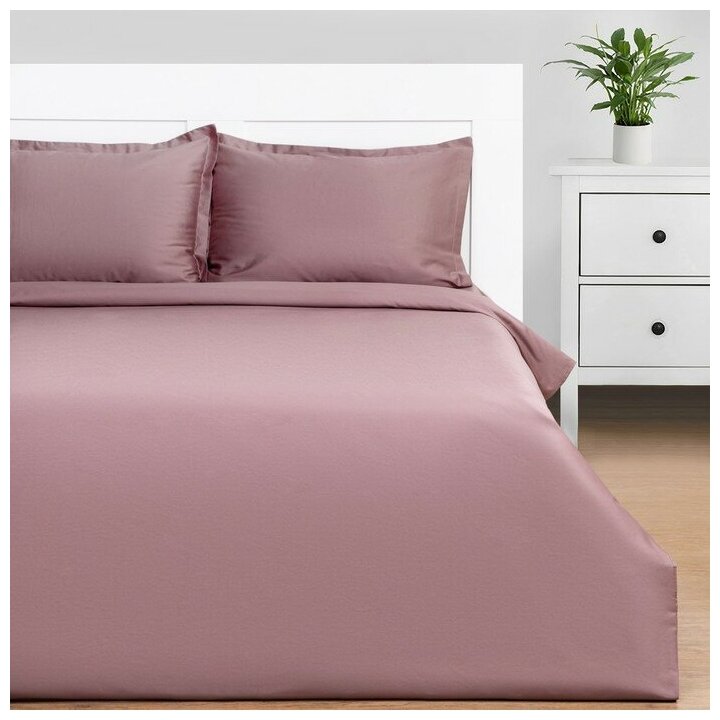 Постельное бельё Этель 2 сп "Twilight Mauve", 175х215, 200х215, 50х70+3-2 шт, мако-сатин, 114г/м2