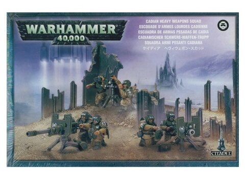 Миниатюры Games Workshop Cadian Heavy Weapon Squad, 1 шт.