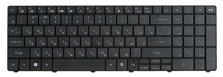 Клавиатура для ноутбука Packard Bell EG70, LE11, LE69, LM81, LM85, LM86, LM87, LM98, TK11, TM85 (p/n: KB. I170G.189)