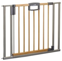 Geuther Ворота безопасности Easy Lock Wood 80,5 - 88,5 см дерево/серебристый