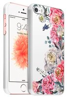 Чехол Boom Case Case-127 для Apple iPhone 5/iPhone 5S/iPhone SE цветы
