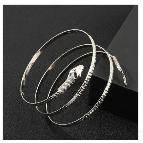 фото Женский серебристый браслет-змея ! браслет в виде змейки ! браслет на руку женский, бижутерия женская браслет на руку, для девочки огненная птица