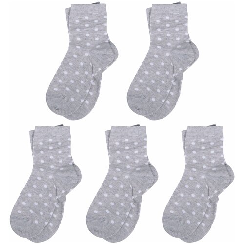 Носки LorenzLine детские, 5 пар, размер 6-8, серый