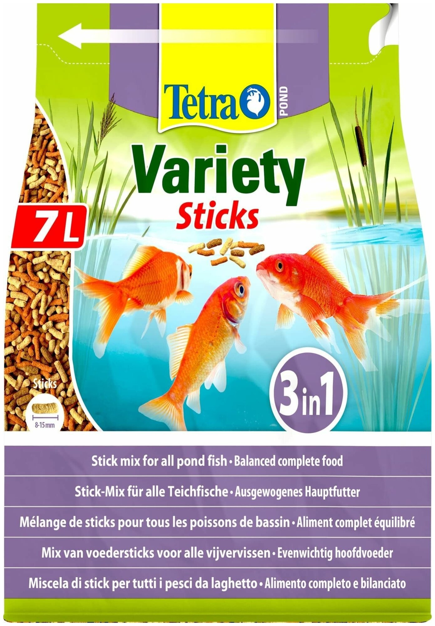 Корм для прудовых рыб Tetra Pond Variety Sticks 7л/1020гр смесь палочки - фотография № 13