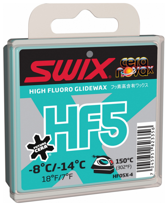 Парафин Swix HF05X-4 Turquoise -8C/-14C 40гр