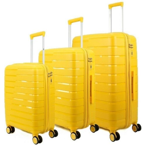 фото Комплект чемоданов 3 шт impreza latte желтый