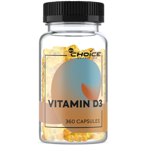 MyChoice Nutrition, Добавка Vitamin D3, 360 капс