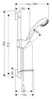 Душевой набор (гарнитур) Hansgrohe Aktiva A6 27862000