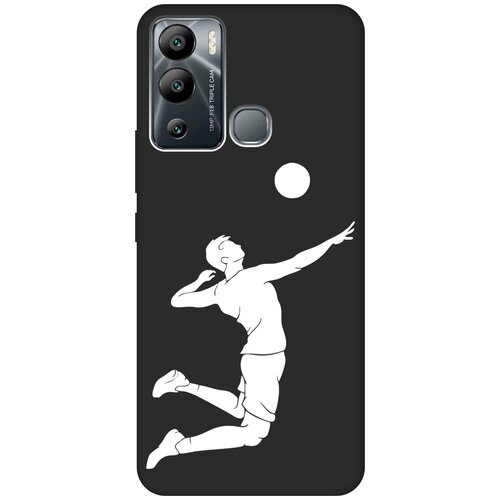 Матовый чехол Volleyball W для Infinix Hot 12i / Инфиникс Хот 12и с 3D эффектом черный матовый чехол french goose w для infinix hot 12i инфиникс хот 12и с 3d эффектом черный