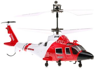 Вертолет Syma MH-68A Hitron (S111), 1:64, 21 см, белый/красный/черный