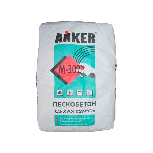 фото Пескобетон anker м-300 40 кг