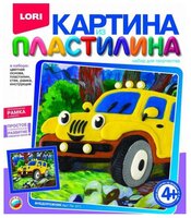 Пластилин LORI Картина из пластилина - Внедорожник (Пк-011)