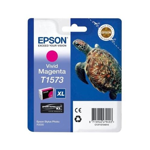Картридж Epson C13T15734010, 850 стр, пурпурный тонер картридж epson s050035 magenta
