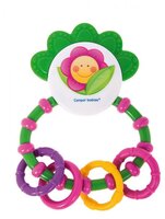 Прорезыватель-погремушка Canpol Babies Happy garden Line Rattle with Soft Bite Teether 56/137 зелены