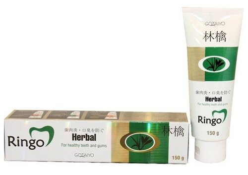 Зубная паста Ringo Herbal, 150 мл, 150 г, зеленый