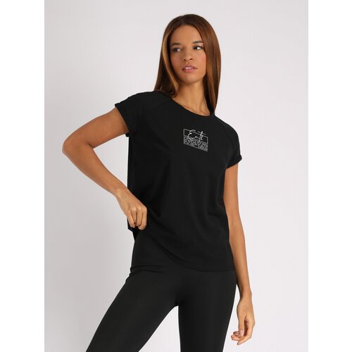 фото Футболка женская, размер 44, черная argo classic