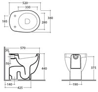 Унитаз GLOBO Bowl SB004.BI