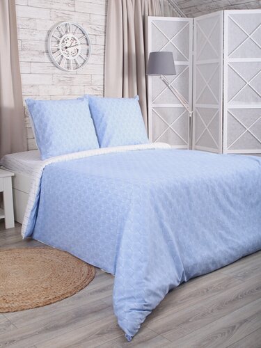 Изображение товара Постельное белье Евро Лаго с наволочками 70x70 Mona Liza Melissa, бязь