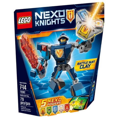 Конструктор LEGO Nexo Knights 70362 Боевые доспехи Клэя, 79 дет.