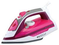 Утюг Kelli KL-1627 розовый/белый/серый